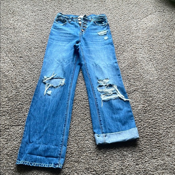 KanCan Denim - KanCan Blue Straight wide Leg Jeans NWOT